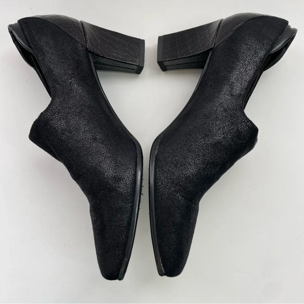 Donald Pliner Black‎ Square-Toe Heeled Ankle Boot